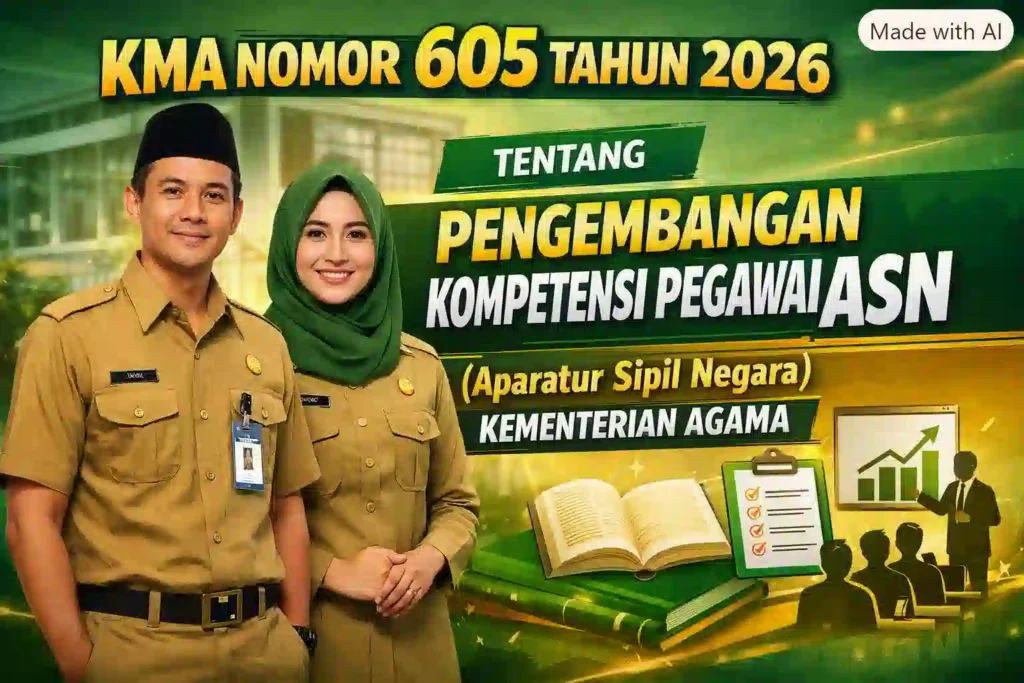 KMA Nomor 605 Tahun 2026 tentang Pengembangan Kompetensi ASN Kemenag