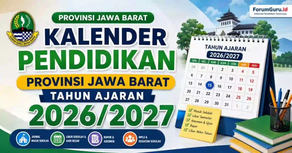 Kalender Pendidikan Provinsi Jawa Barat Tahun Ajaran 2026/2027