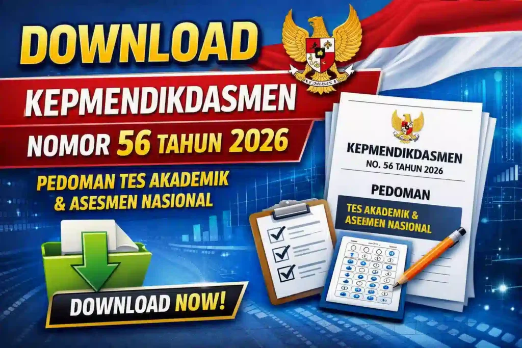 Kepmendikdasmen Nomor 56 Tahun 2026 Tentang Pedoman Penyelenggaraan TKA dan AN
