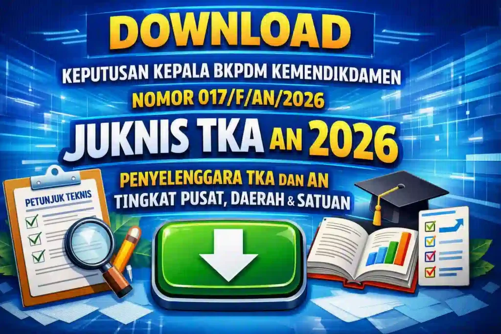 Keputusan Kepala BKPDM Kemendikdasmen Nomor 017/F/AN/2026 tentang Jukns TKA dan AN