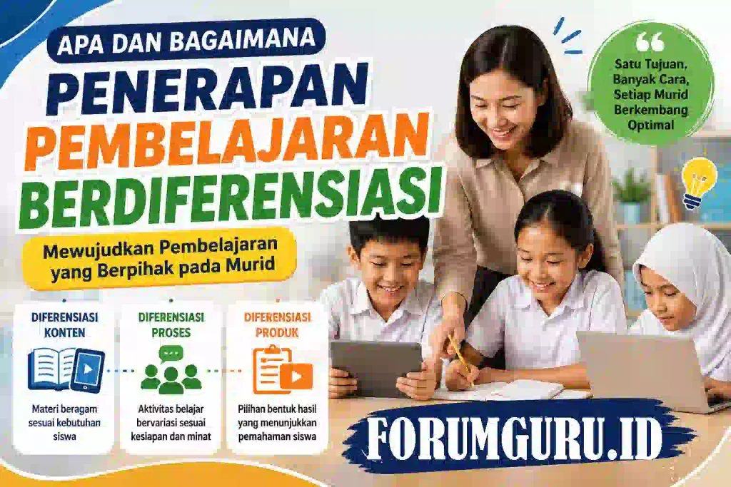 Penerapan Pembelajaran Berdiferensiasi di Sekolah