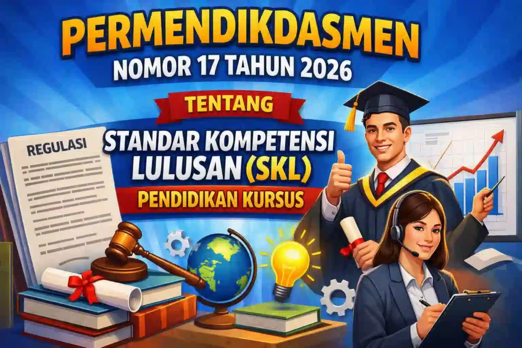 Permendikdasmen Nomor 17 Tahun 2026 tentang SKL Pendidikan Kursus