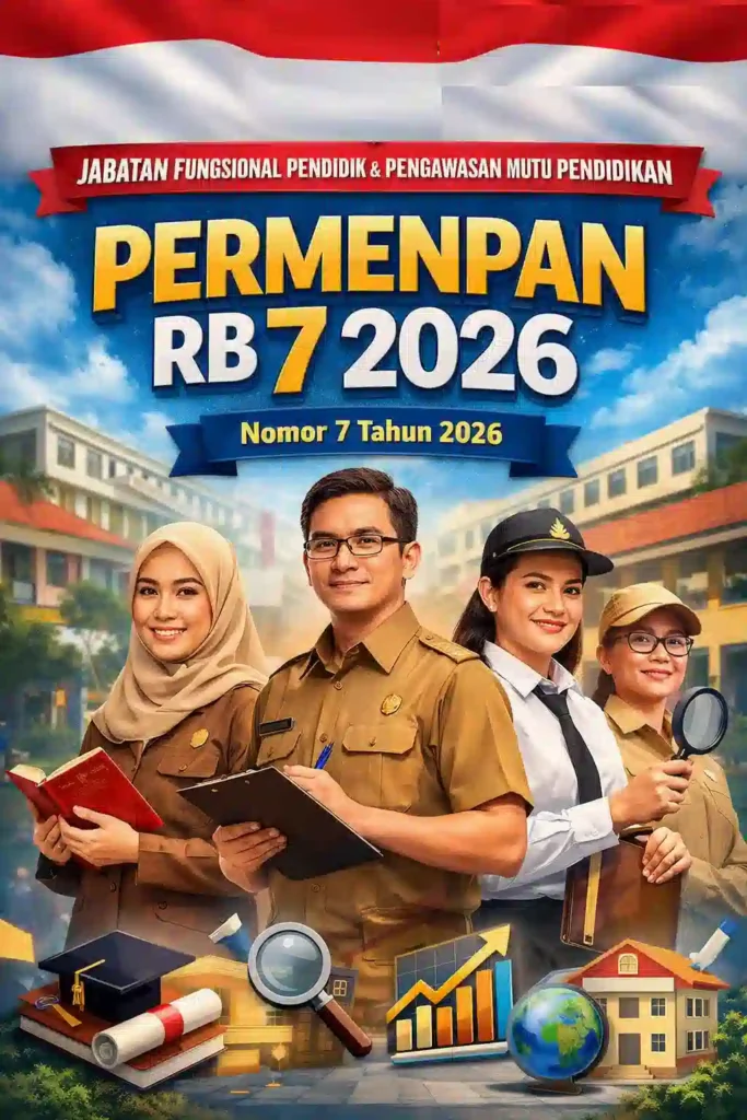 Permenpan RB Nomor 7 Tahun 2026 tentang jabatan fungsional di bidang pendidik dan pengawasan mutu pendidikan