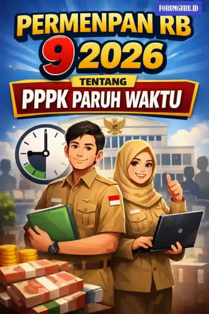 Permenpan RB Nomor 9 Tahun 2026 tentang PPPK PW (Pegawai Pemerintah dengan Perjanjian Kerja Paruh Waktu).