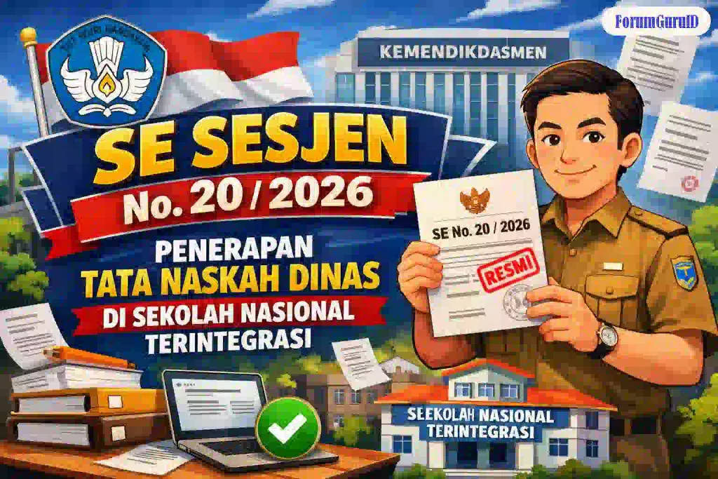 SE Sesjen Kemendikdasmen Nomor 20 Tahun 2026 Tentang Penerapan Tata Naskah Dinas Di SNT