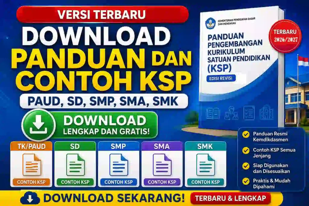 Download Panduan dan Contoh KSP PAUD SD SMP SMA SMK Terbaru