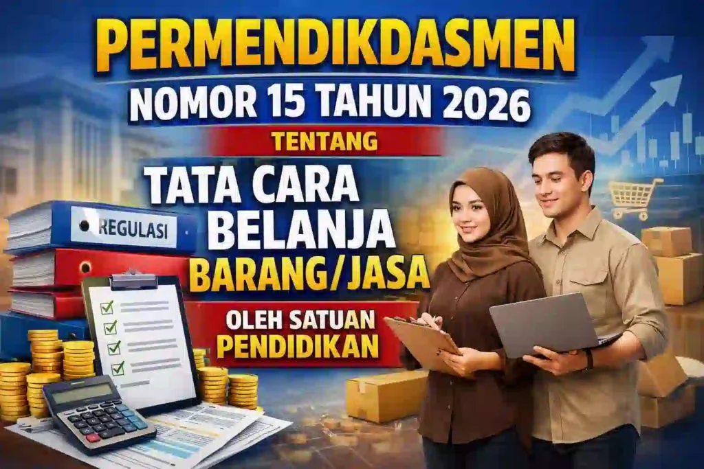 Permendikdasmen Nomor 15 Tahun 2026 tentang Tata Cara Belanja Barang/Jasa oleh Satuan Pendidikan