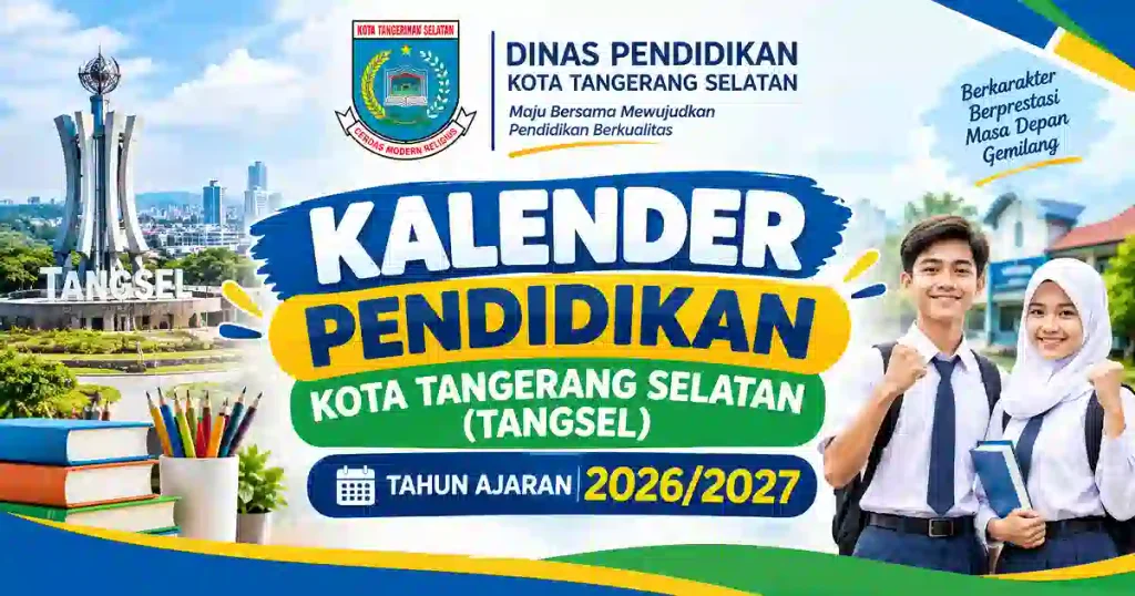 Kalender Pendidikan Kota Tangerang Selatan (Tangsel) Tahun Ajaran 2026/2027