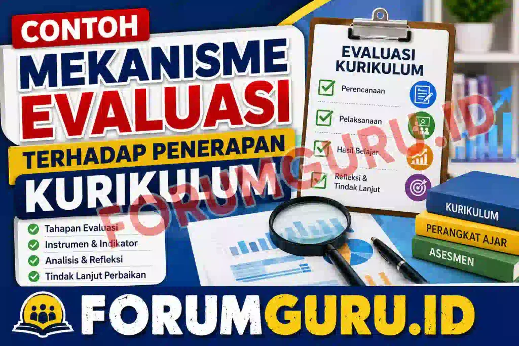 Contoh Mekanisme Evaluasi Terhadap Penerapan Kurikulum