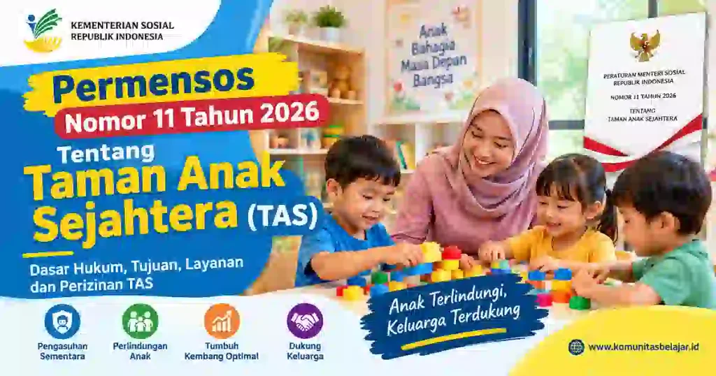 Permensos Nomor 11 Tahun 2026 Tentang Taman Anak Sejahtera